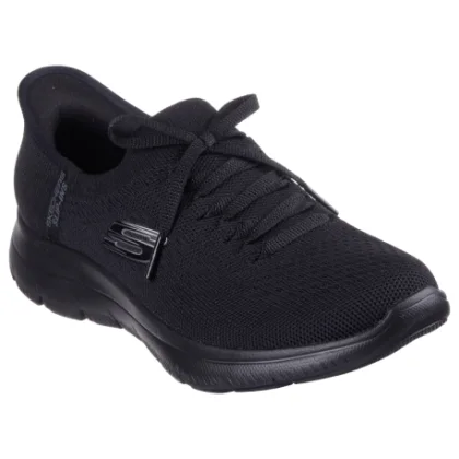 Női szabadidőcipők SKECHERS Summits - New Daily Slip-Ins black