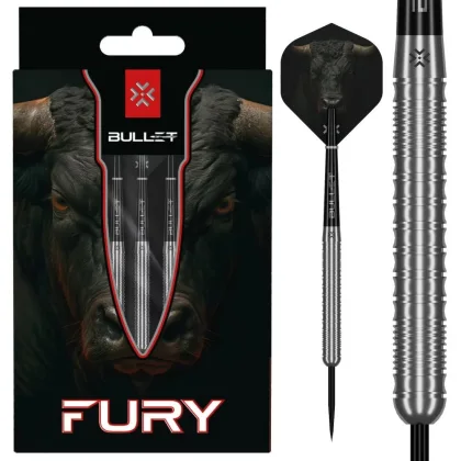 Darts szett steel Bullet Fury 24g, 90%