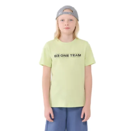 Fiú póló rövid ujjú 4F JUNIOR TSHIRT M2186-45N-CANARY GREEN NEON