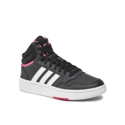 Női szabadidőcipők ADIDAS Hoops 3.0 Mid core black cloud white pink fusion