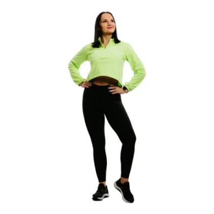 Női futó pulóver 1 2 cipzárral ANTA Knit Track Top-862225702-1-SS22_Q2-Fluorescent Green