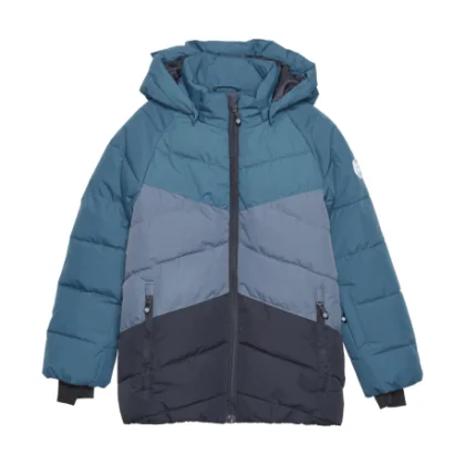 Fiú síkabát COLOR KIDS Ski Jacket - Colorblock -Quilt, legion blue