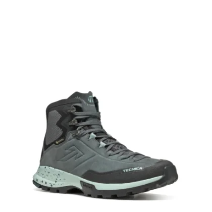 Női bokacsizma túrázáshoz teljes bőrből TECNICA Forge Hike MID GTX Ws, navy grey light blue