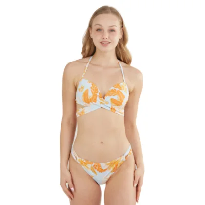 Női fürdőruhák FUNDANGO Lola Twisted Top-265-soft orange