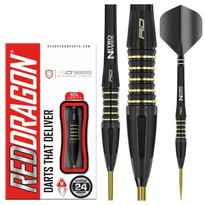 Red Dragon Clarion Black steel darts 24g 90%