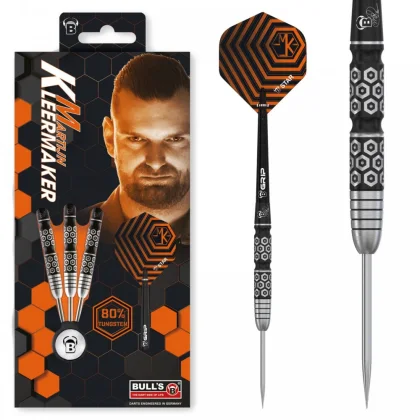 Dart szett BULL'S Martijn Kleermaker Steel 23g 90%
