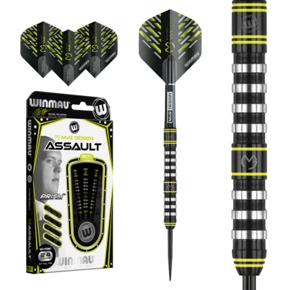 dart szett steel Winmau Michael van Gerwen Assault 90% 24g