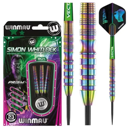 Dart szett Winmau steel Simon Whitlock World Cup Rainbow SE 24g, 90%