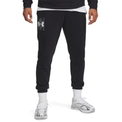 Férfi melegítőnadrágok UNDER ARMOUR UA Rival Terry Logo JoggerQ2-BLK