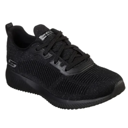 Női szabadidőcipők SKECHERS Bobs Sport Squad Total Glam black silver