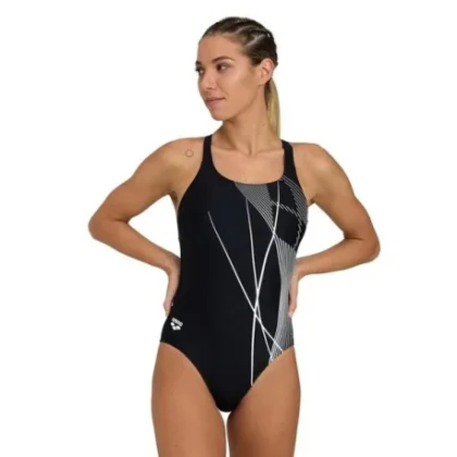 Női egyrészes fürdőruhák ARENA WO BRANCH SWIMSUIT SWIM PRO BACK