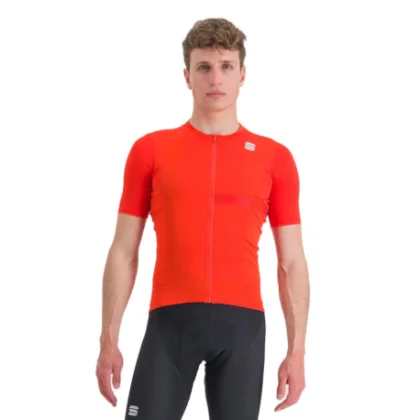 Férfi rövidujjú kerékpáros mez SPORTFUL Matchy short sleeve jersey, chili red