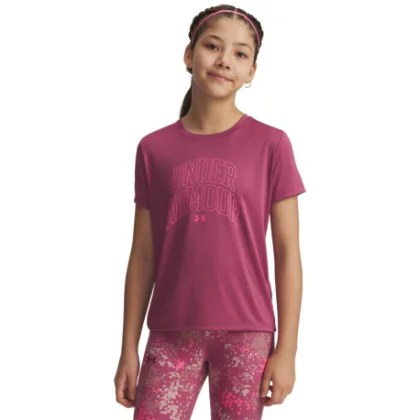 Lány edzőpóló rövid ujjú UNDER ARMOUR Tech Varsity Graphic SS