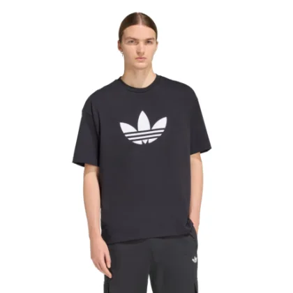 Férfi rövid ujjú póló ADIDAS ORIGINALS TREFOIL T-SHIRT BLACK WHITE