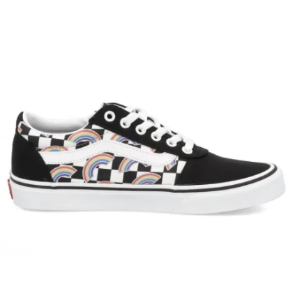 Női szabadidőcipők VANS WM Ward Rainbow Checkerboard multi white