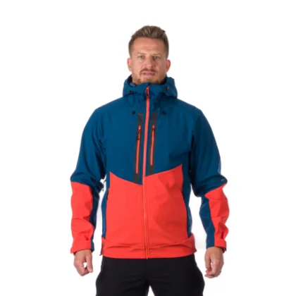Férfi túrázó Softshell dzseki NORTHFINDER GRAYSON 631-inkblueorange