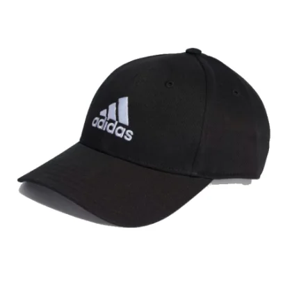 Gyerek sapka ADIDAS BBALL CAP COT BLACK WHITE Kids
