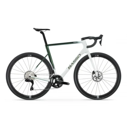 Országúti kerékpár BASSO Astra disc, Shimano 105 Di2, Microtech RE38, pop green
