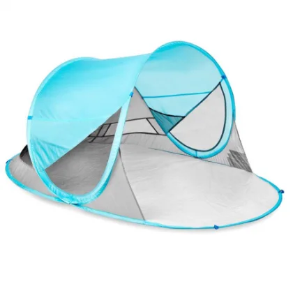 Strand sátor SPOKEY STRATUS Self-folding UV 40 190x120x90 - light blue