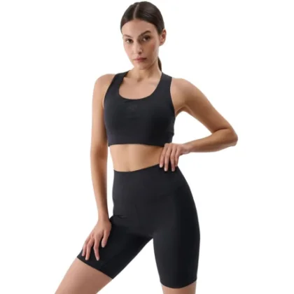 Női edzőnadrágok 4F SHORT TIGHTS FNK F019-20S-DEEP BLACK