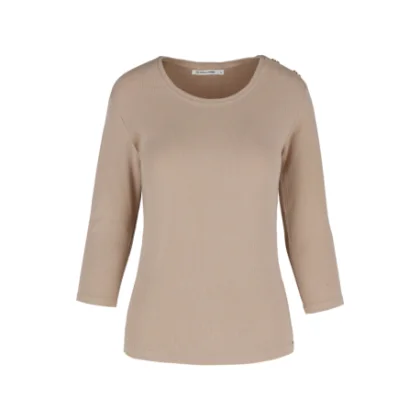 Női hosszú ujjú póló VOLCANO KATI-102-BEIGE