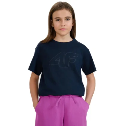 Lány póló rövid ujjú 4F JUNIOR TSHIRT F2333-31S-NAVY