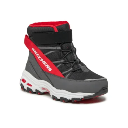 Fiú téli bokacsizmák SKECHERS D Lites Mid black red