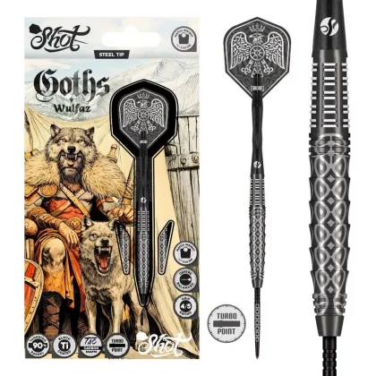 darts szett steel Shot TP Goths Wulfaz, 23gr, 90%