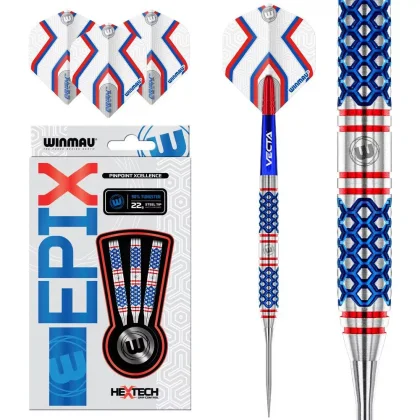Dart szett Winmau steel Epix 22g, 90%
