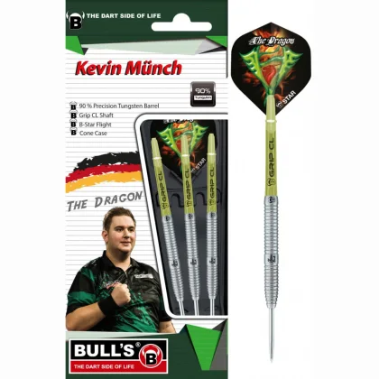 dart szett Bull's steel Kevin Münch "The Dragon" 21gr, 90% GEN2