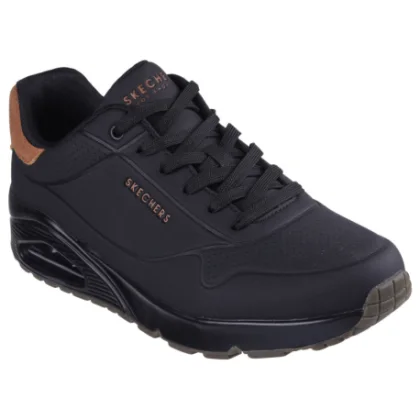 Férfi szabadidőcipő SKECHERS Uno Suited On Air M black chestnut