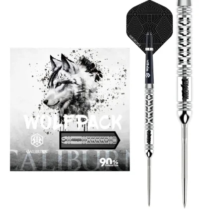 darts szett steel Caliburn Wolfpack W1 steel - 23g, 90%