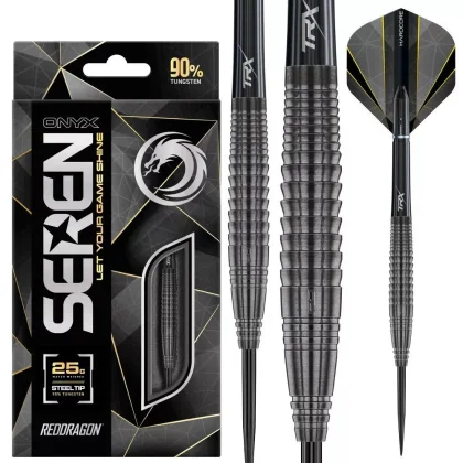 Dart szett steel Red Dragon Seren 4 Onyx 25g, 90%