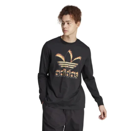Férfi hosszú ujjú póló ADIDAS ORIGINALS TS FIRE LS TEE-IL5196-black