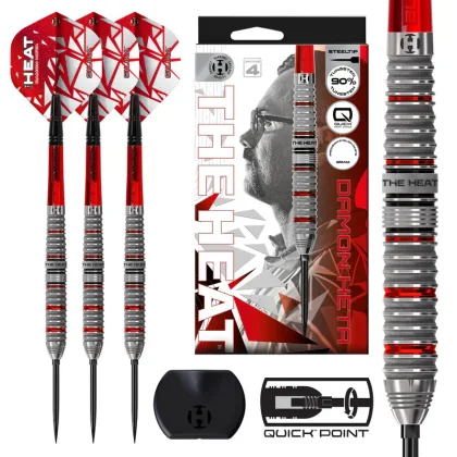 dart szett steel Harrows Damon Heta Series 4, Quick Point, 25gr, 90%