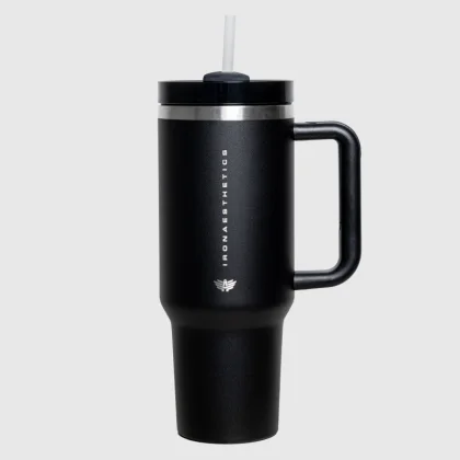Rozsdamentes thermo pohár Iron Aesthetics City Tumbler 1200 ml, fekete