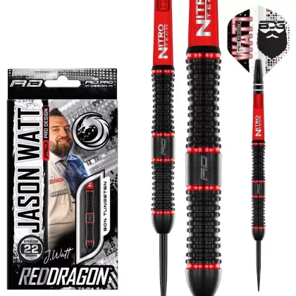 Dart szett steel Red Dragon Jason Watt 22g, 90%