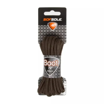 Cipőkötők SOFSOLE LACES OUTDOOR 801980 DARK BROWN WAXED 183 CM