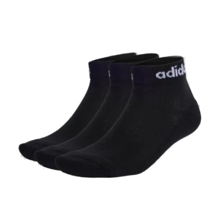 Zoknik ADIDAS C LIN ANKLE 3P-3 pack-BLACK WHITE