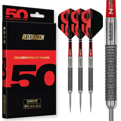 dart szett steel Red Dragon Element6 B 50 Years LR 2 24gr, 90%