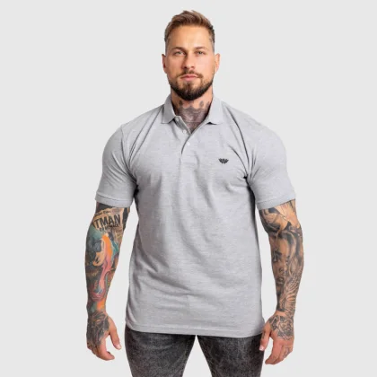 Férfi pólóing Iron Aesthetics Pique, szürke