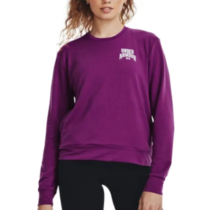 Női kapucnis pulóver UNDER ARMOUR UA Rival Terry Graphic Crew-PPL