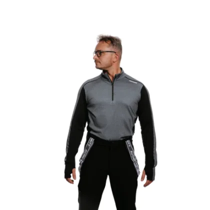 Férfi póló AUTHORITY DRY ZIP II M carbon