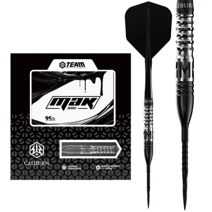 Darts szett steel Caliburn Player MAK steel 23.5g