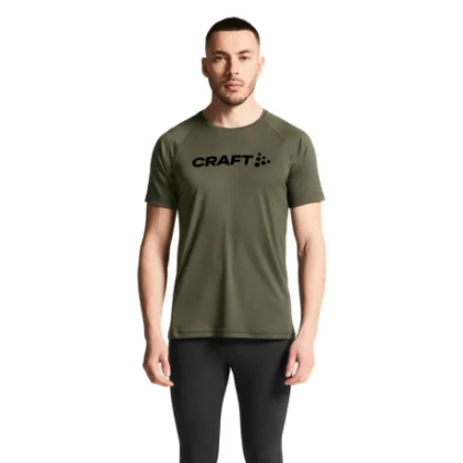 Férfi rövid ujjú edzőpóló CRAFT CORE ESSENCE LOGO TEE M