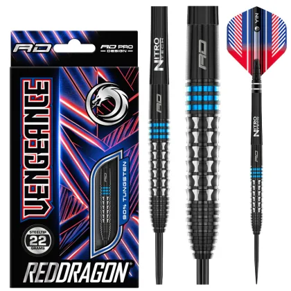 DART SZETT STEEL RED DRAGON VENGEANCE BLUE 22g 90%