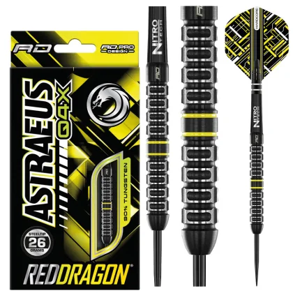 DART SZETT STEEL RED DRAGON ASTRAEUS Q4X PARALLEL 26g 90% WOLFRAM