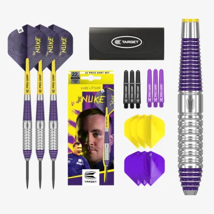 DART SZETT TARGET STEEL LUKE LITTLER 22G, RÉZTESTŰ BRASS