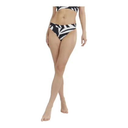 Női fürdőruha alsó FUNDANGO Sahara Mid Waist Full Bottoms-893-raven