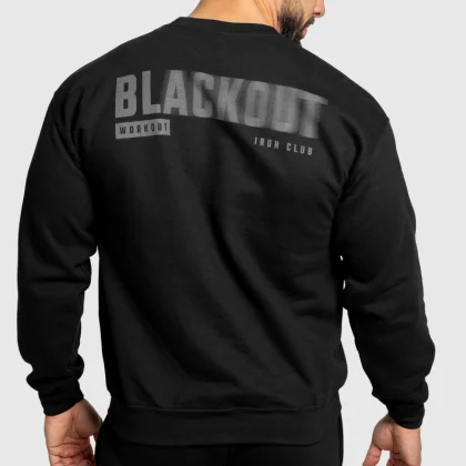 Férfi pulóver Iron Aesthetics Blackout, fekete